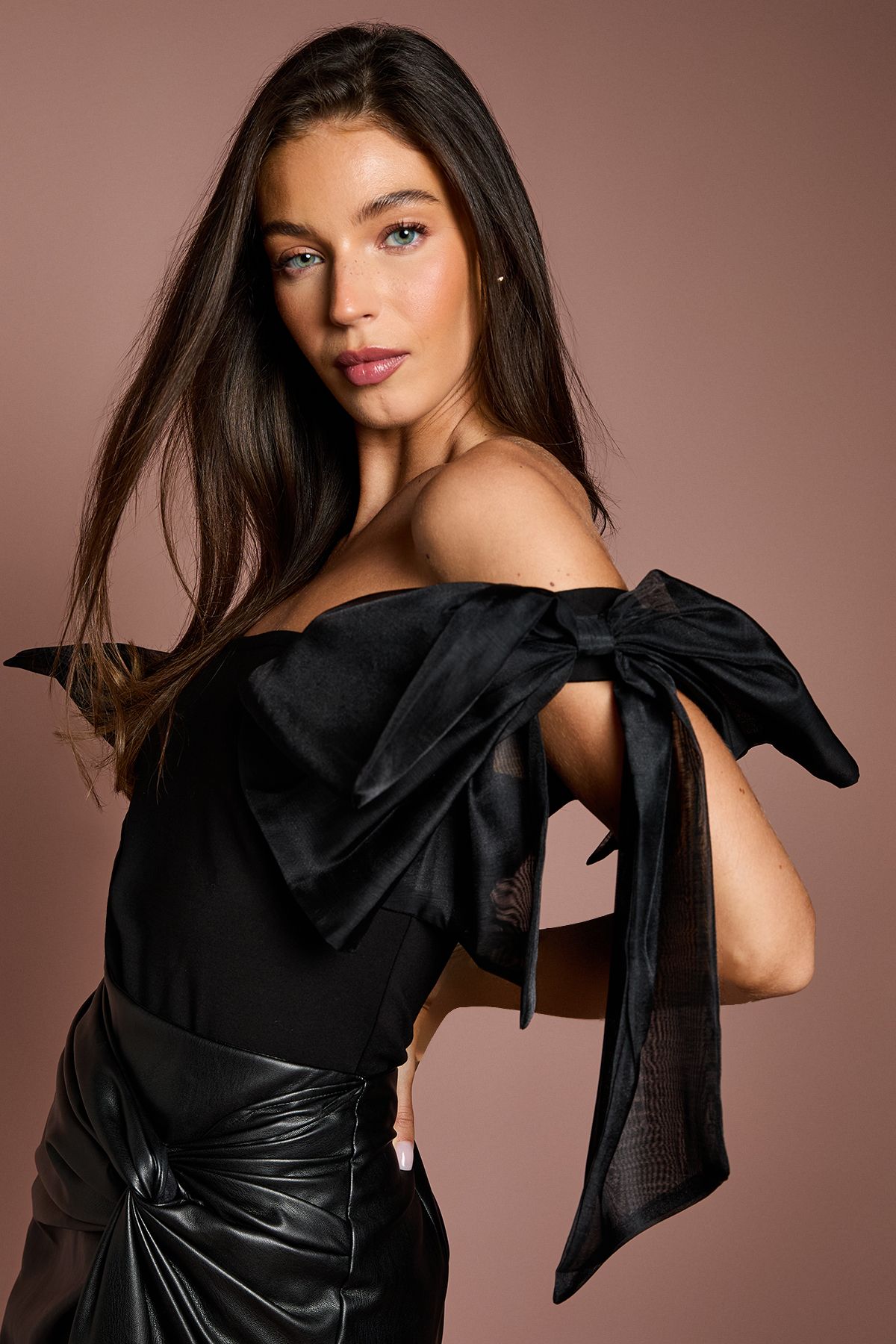 Coast Bardot Bow Detail Top