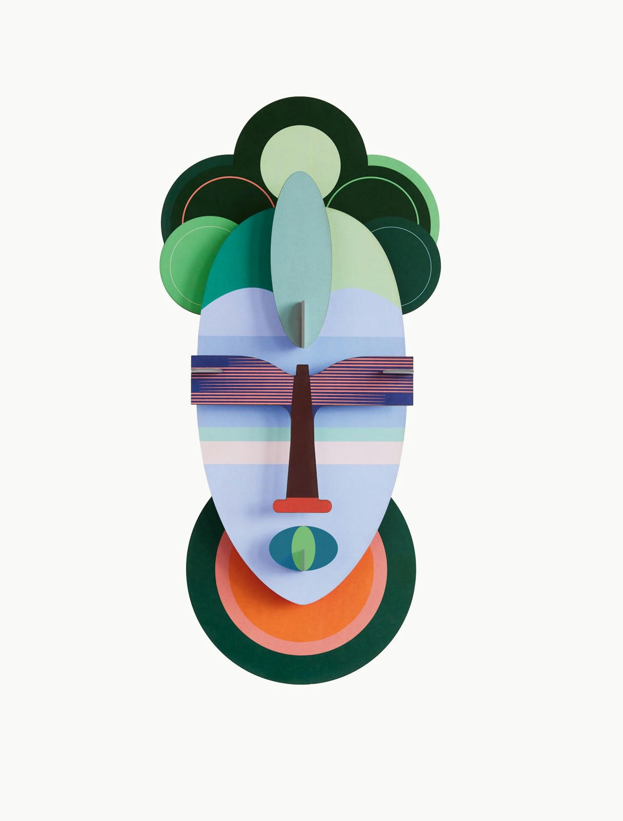 - Sculpture Carton Multicolore 18X36