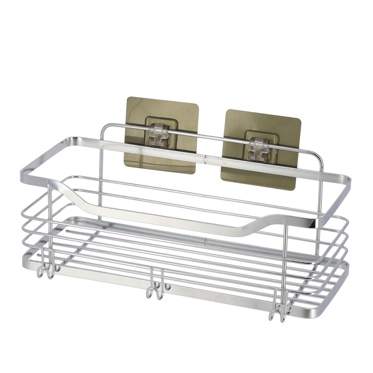 Prateleira wc aço inox com adesivo cromado