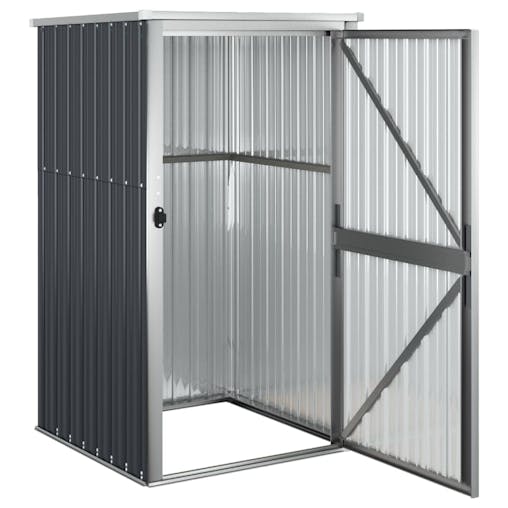 NNEVL Garden Tool Shed Anthracite 88x89x161 cm Galvanised Steel