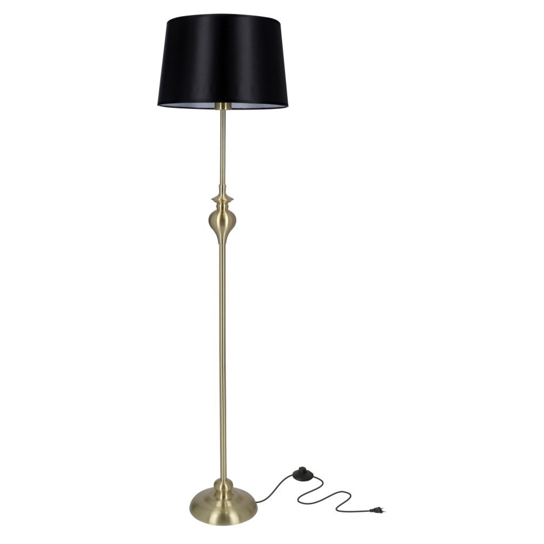 Prima gold lampa podłogowa złoty satynowy 1x60W E27