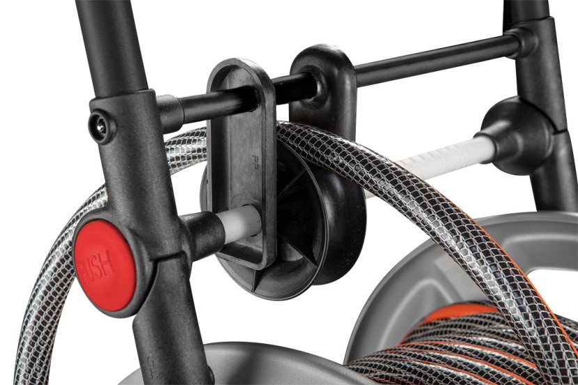 Wózek na wąż ogrodowy metalowy do 60m 1/2" NEO 15-792