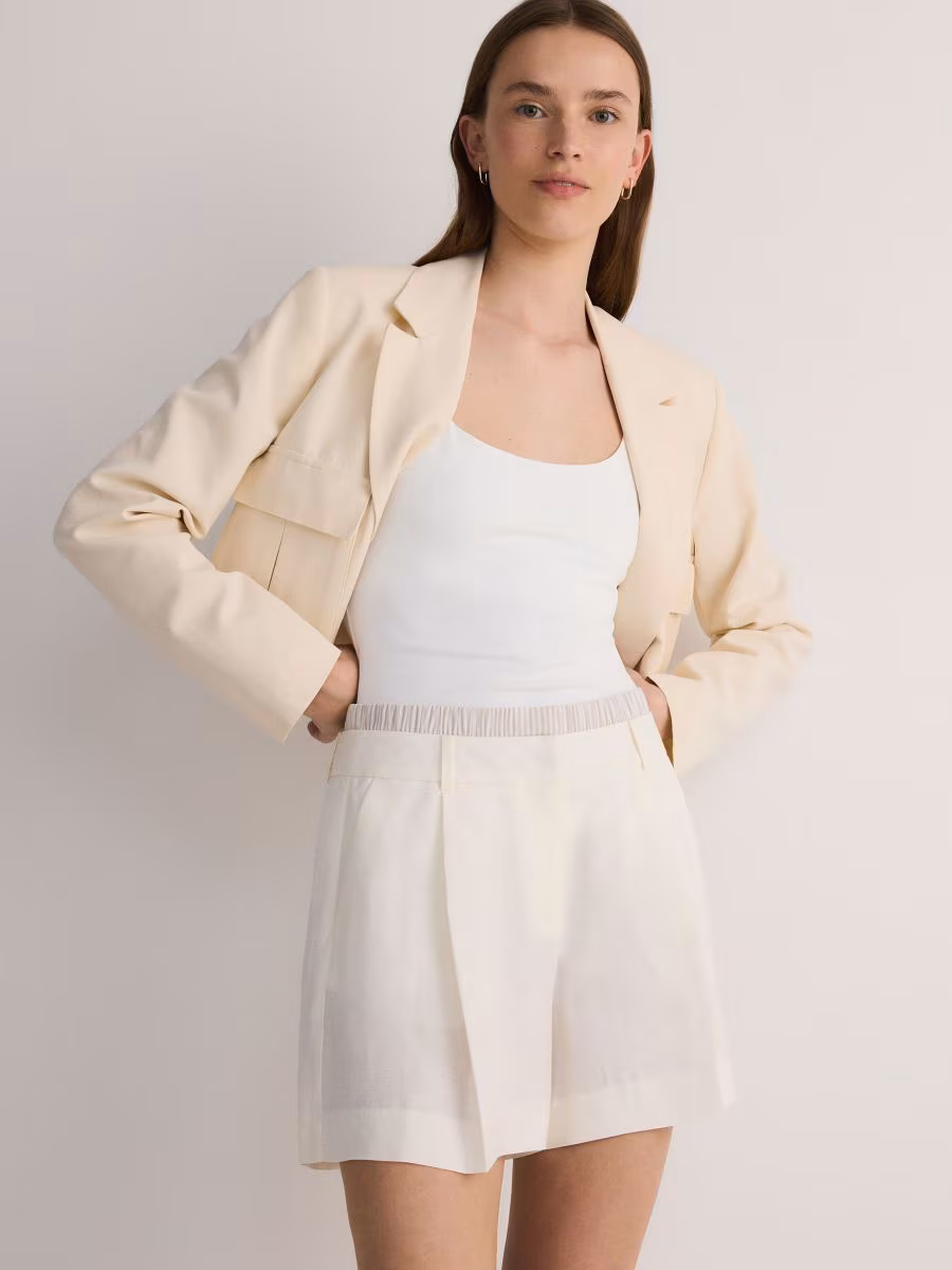Linen Blend Shorts