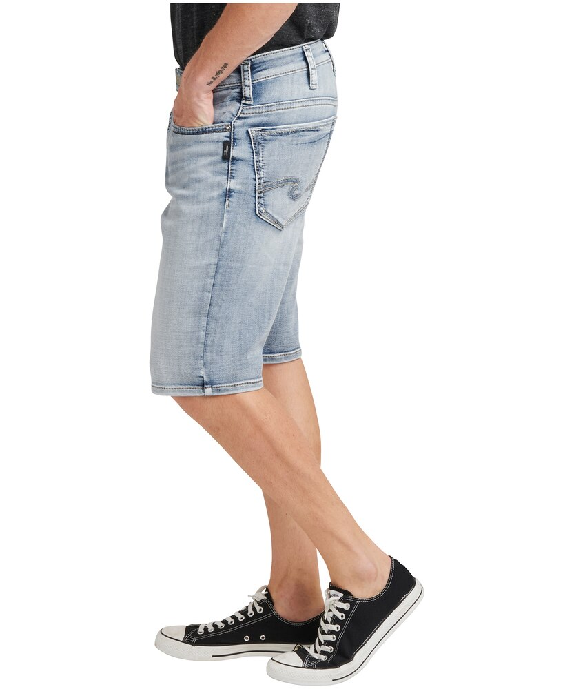 Silver Men's Gordie High Rise Loose Fit Shorts - Light Wash