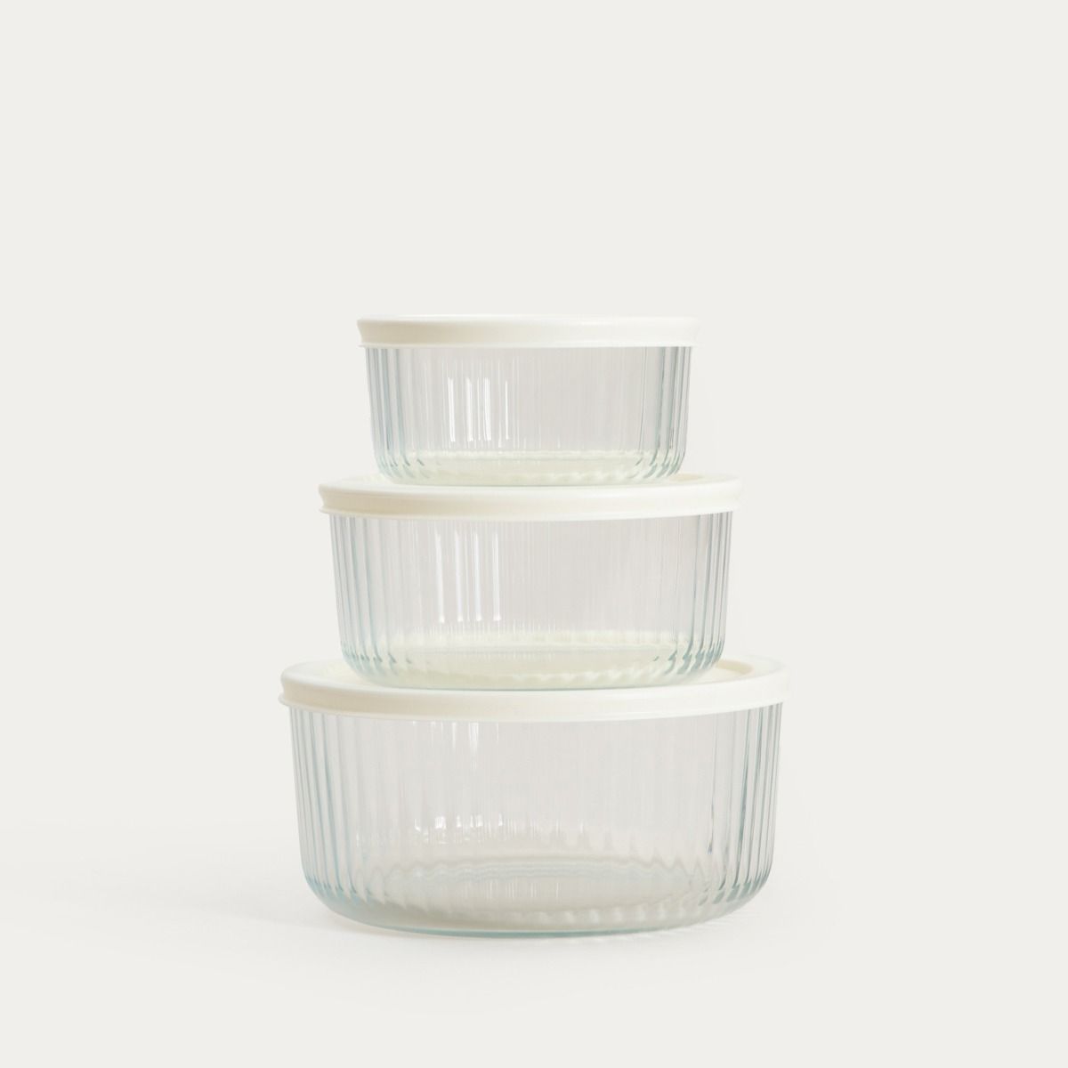 Zestaw pudełek SCATOLA ze śmietankową przykrywką 1,4 l