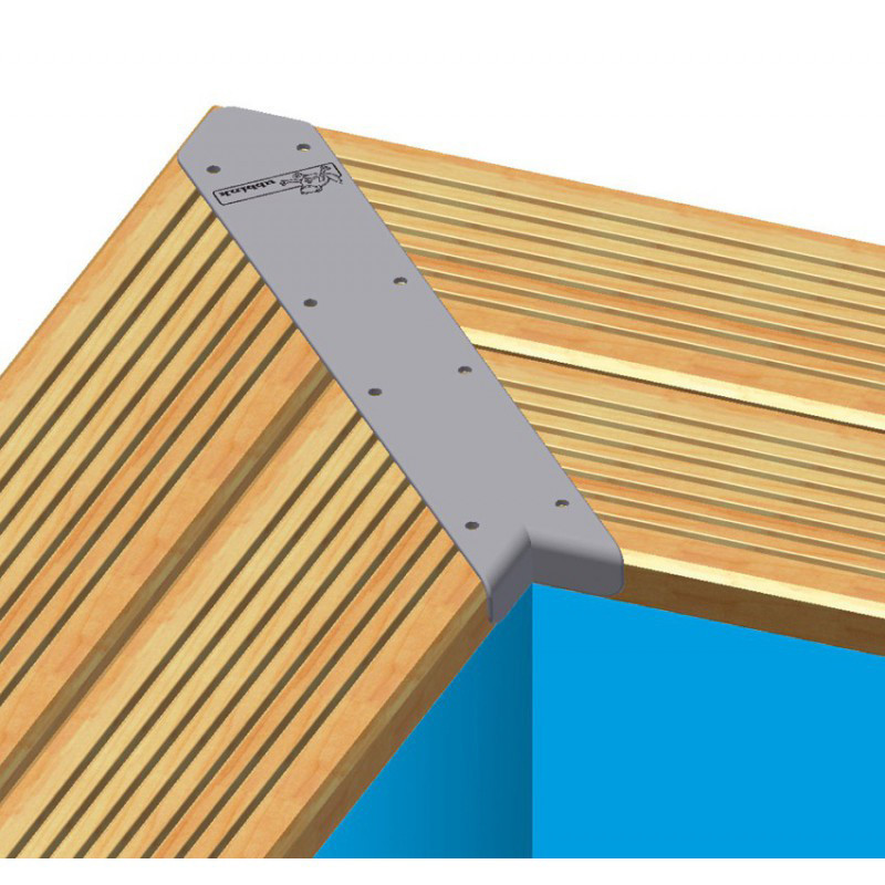 Set de finition pour margelles de piscine 45° 4 pièces UBBINK