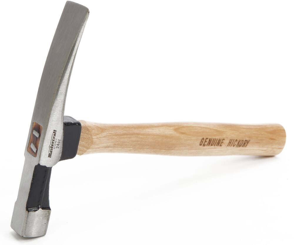 Mastercraft Brick Hammer with Hickory Handle, 24-oz