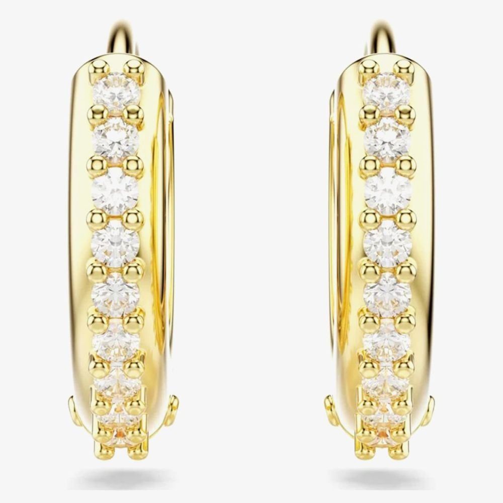 Swarovski Swarovski Matrix Gold Tone Plated Mini Hoop Earrings 5697228