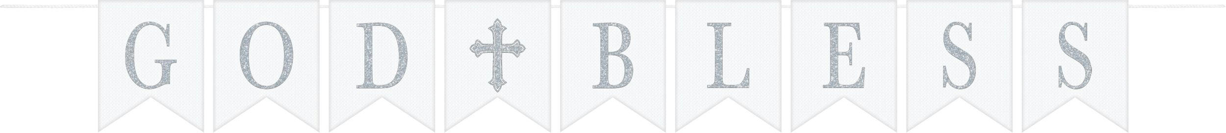 God Bless Holy Day Pennant Banner