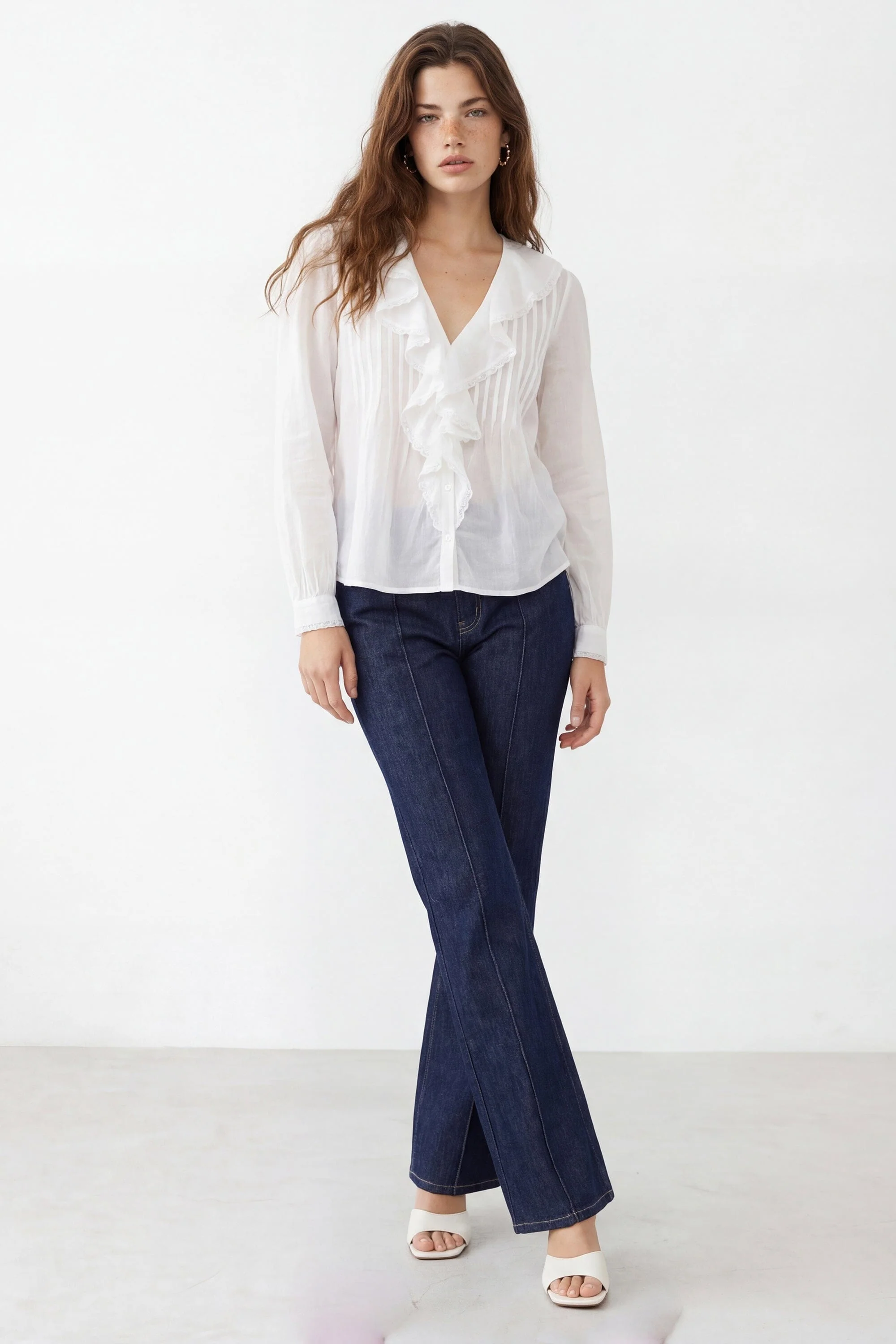 CHEMISIER BOHEME - CRESCENT - BLANC
