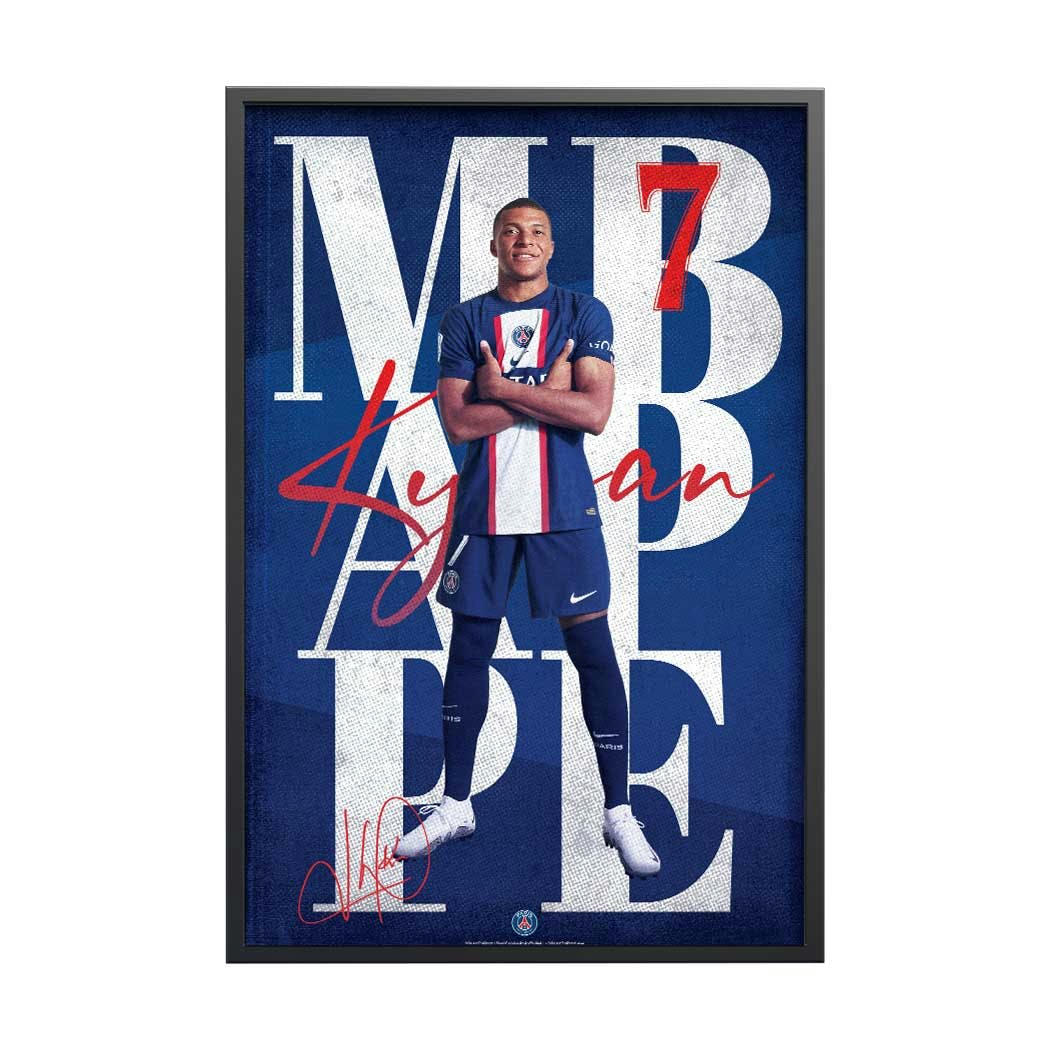 FOOT - Affiche Foot - PSG Street Kylian Mbappé  40x60cm