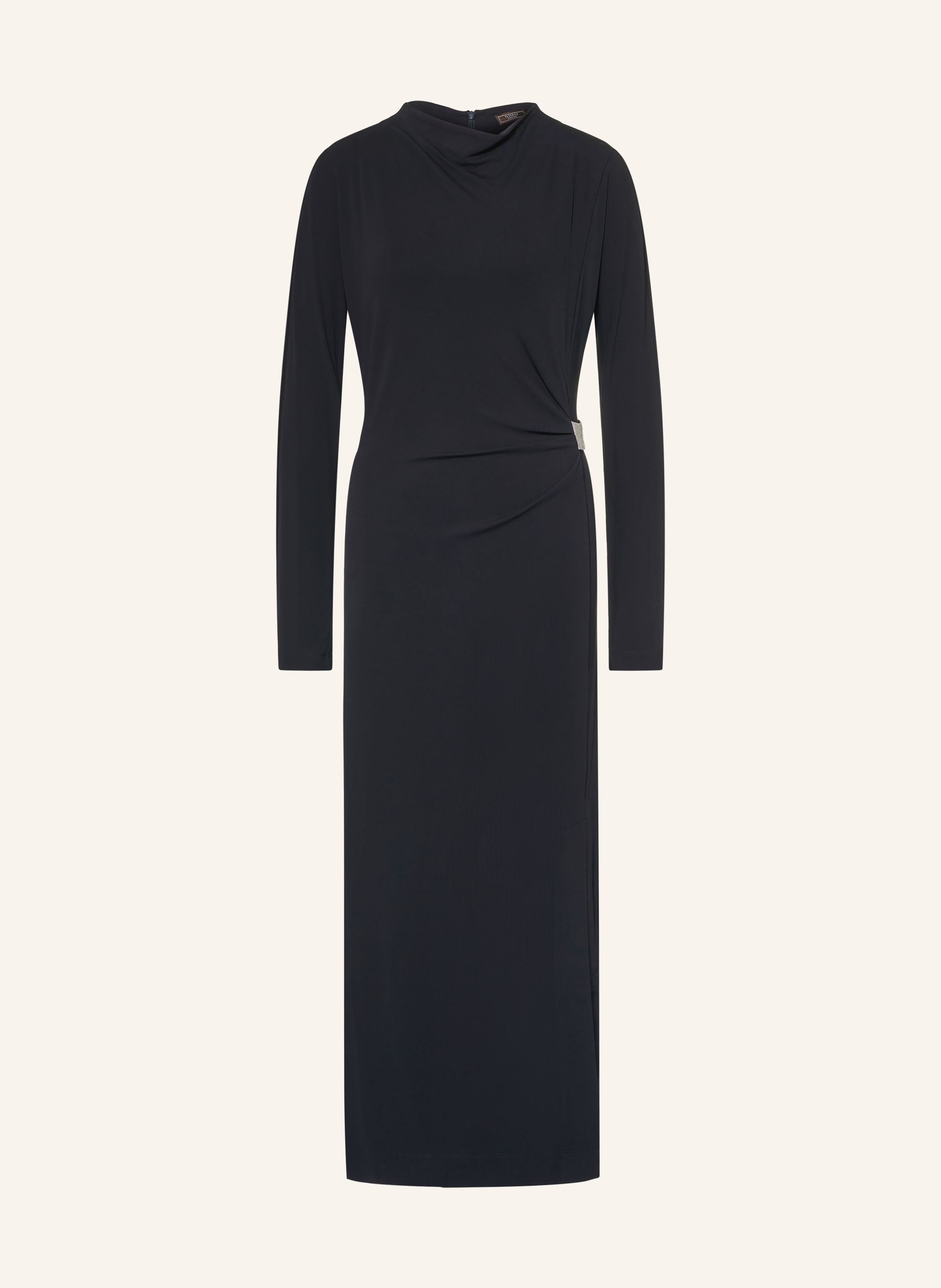 PESERICO Abendkleid aus Jersey mit Schmuckperlen