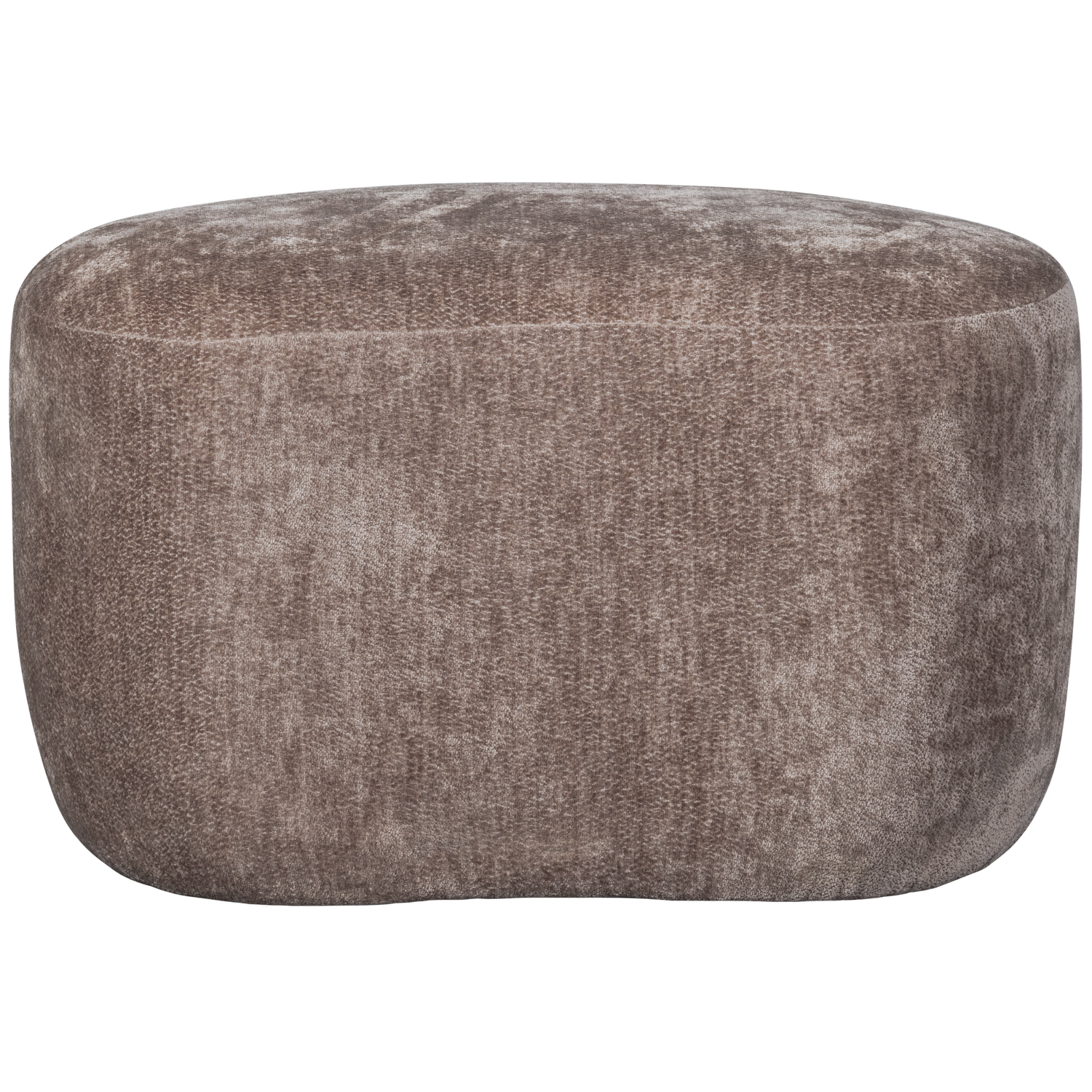 WOOOD organische poef Popular - Polyester - Taupe - 43x73x49