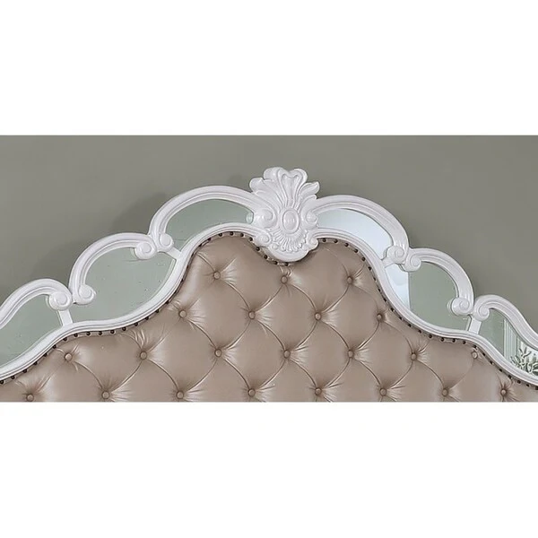 Best Quality Furniture Glam White 4-piece Bedroom Set