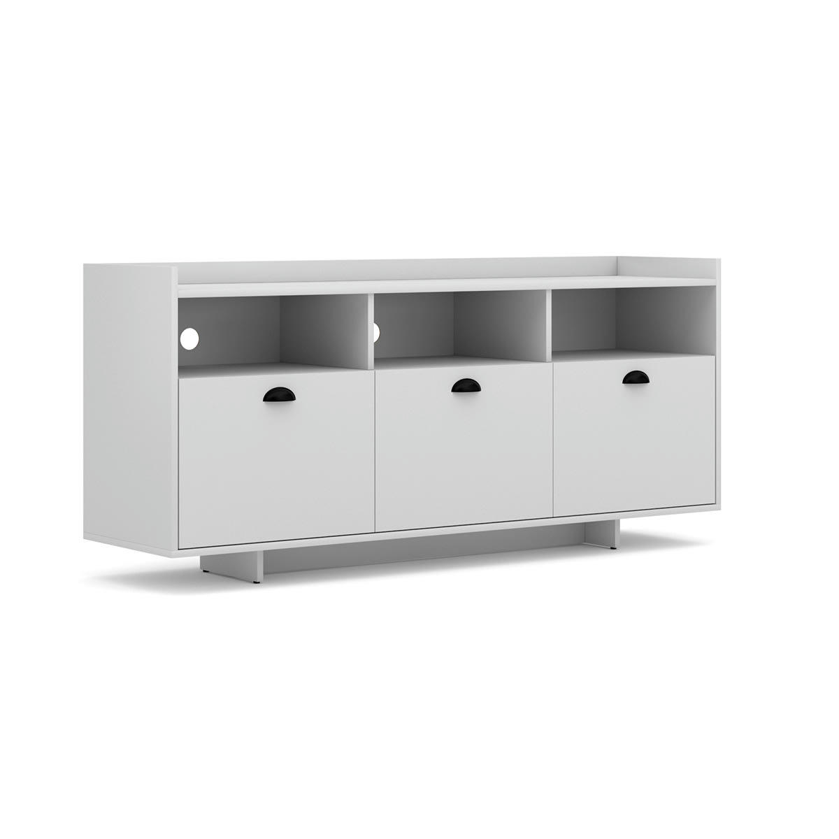 - Buffet bas 3 portes blanc