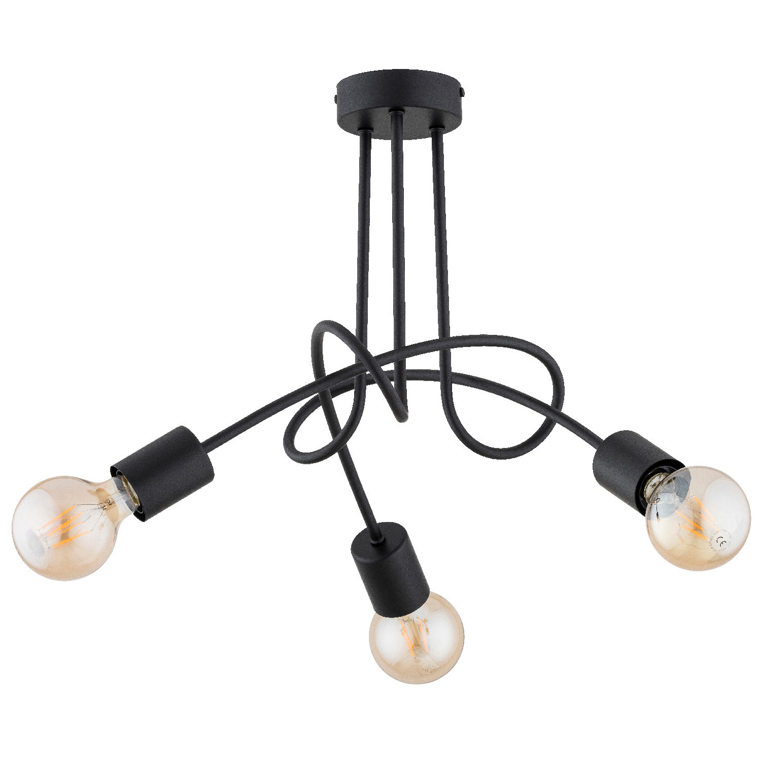 Lampa sufitowa DISELczarna 3xE27x15W IP20 Alfa