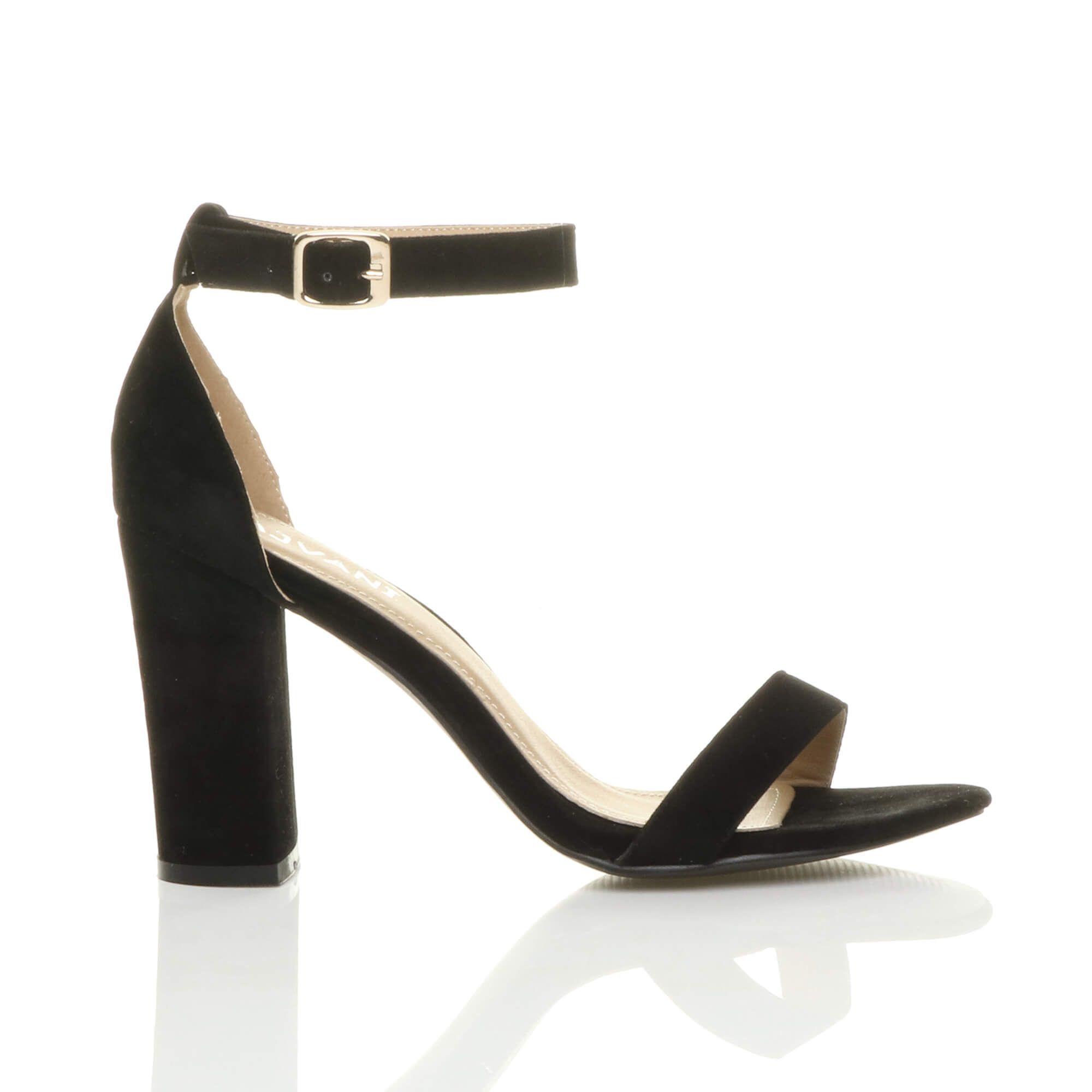 AJVANI High Block Heel Ankle Strap Sandals