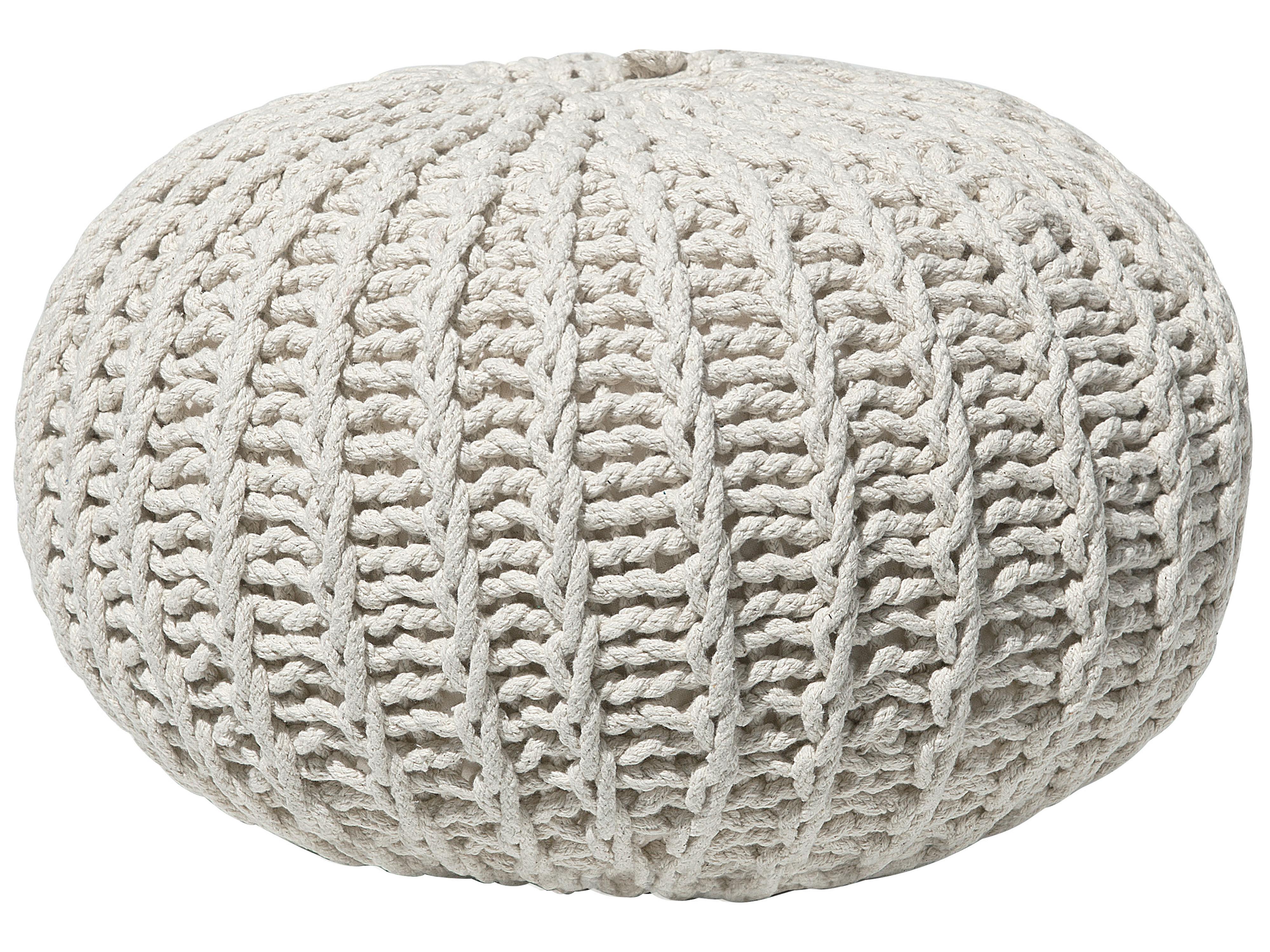 Pouffe CONRAD Cotton Beige