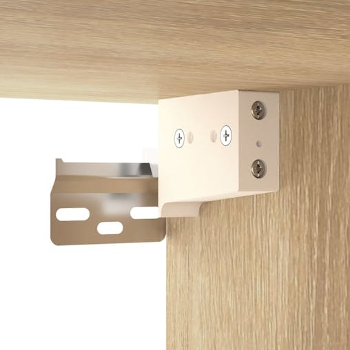 NNEVL Wall-mounted Bedside Cabinet Sonoma Oak 50x36x47 cm