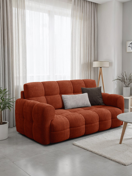 MELLOW sofa 2,5 osobowa, ciemnopomarańczowa
