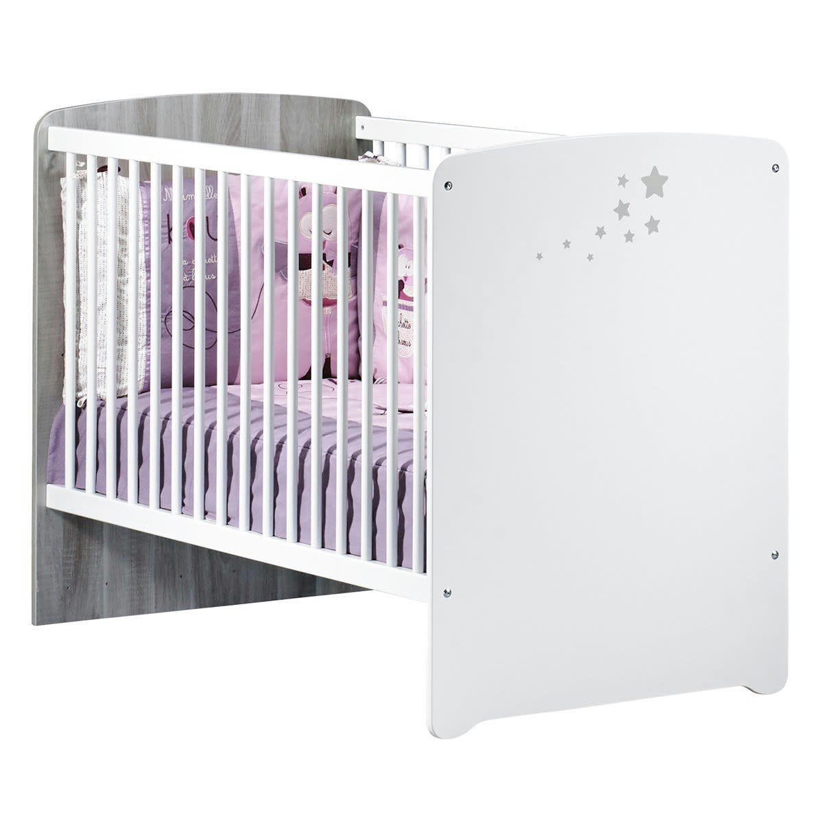 NAO - Lit 120x60 à barreaux en bois