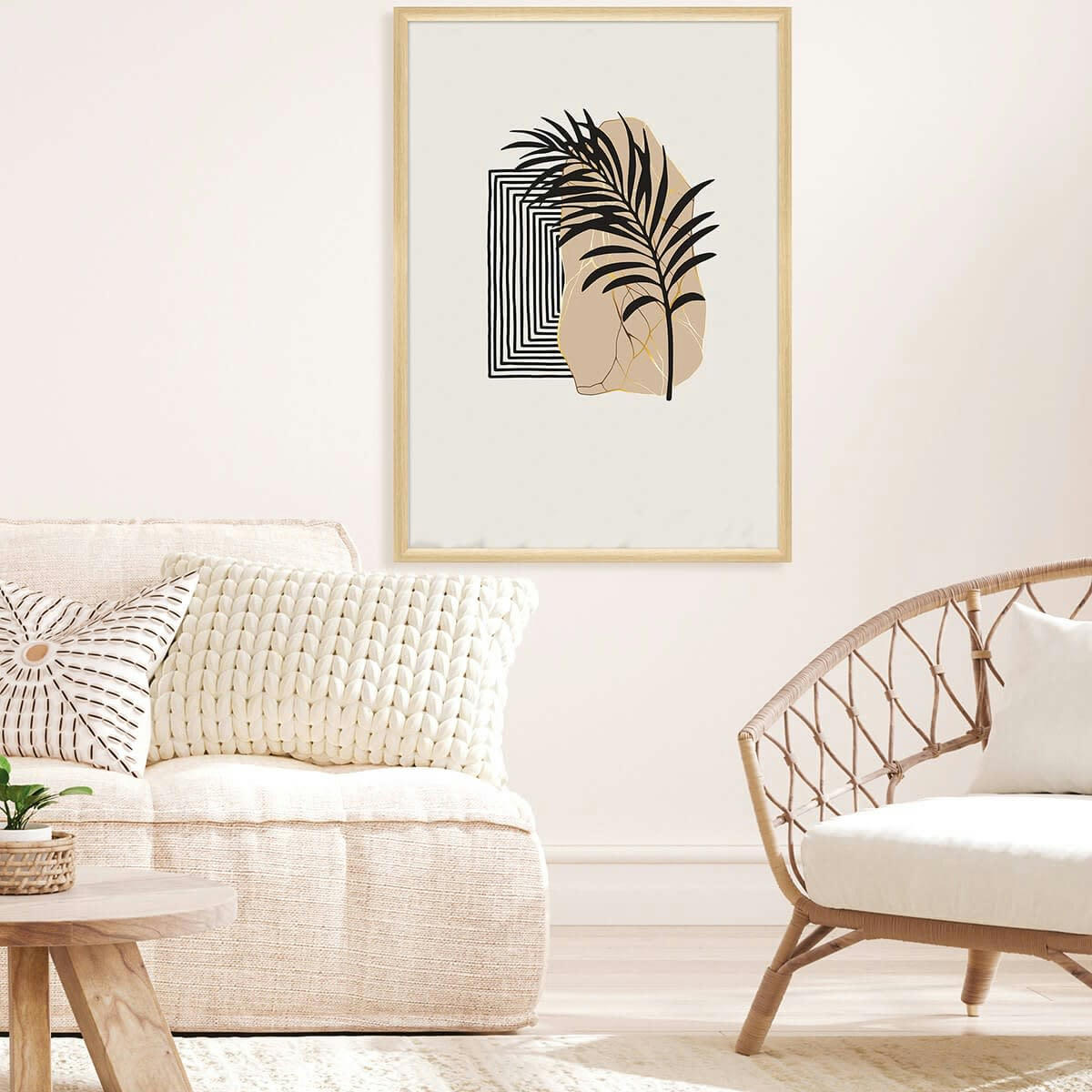 SHELTER - Cadre photo baguette arrondie brut 50x70 cm verre acrylique Résine rec