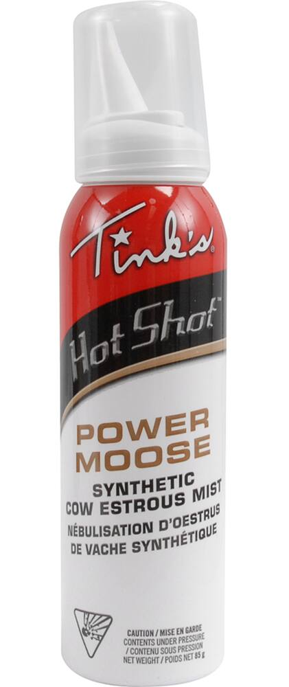 Tink's Hot Shot Power Moose Synthetic Hunting Cow Estrus Moose Attractant Mist, 85-g