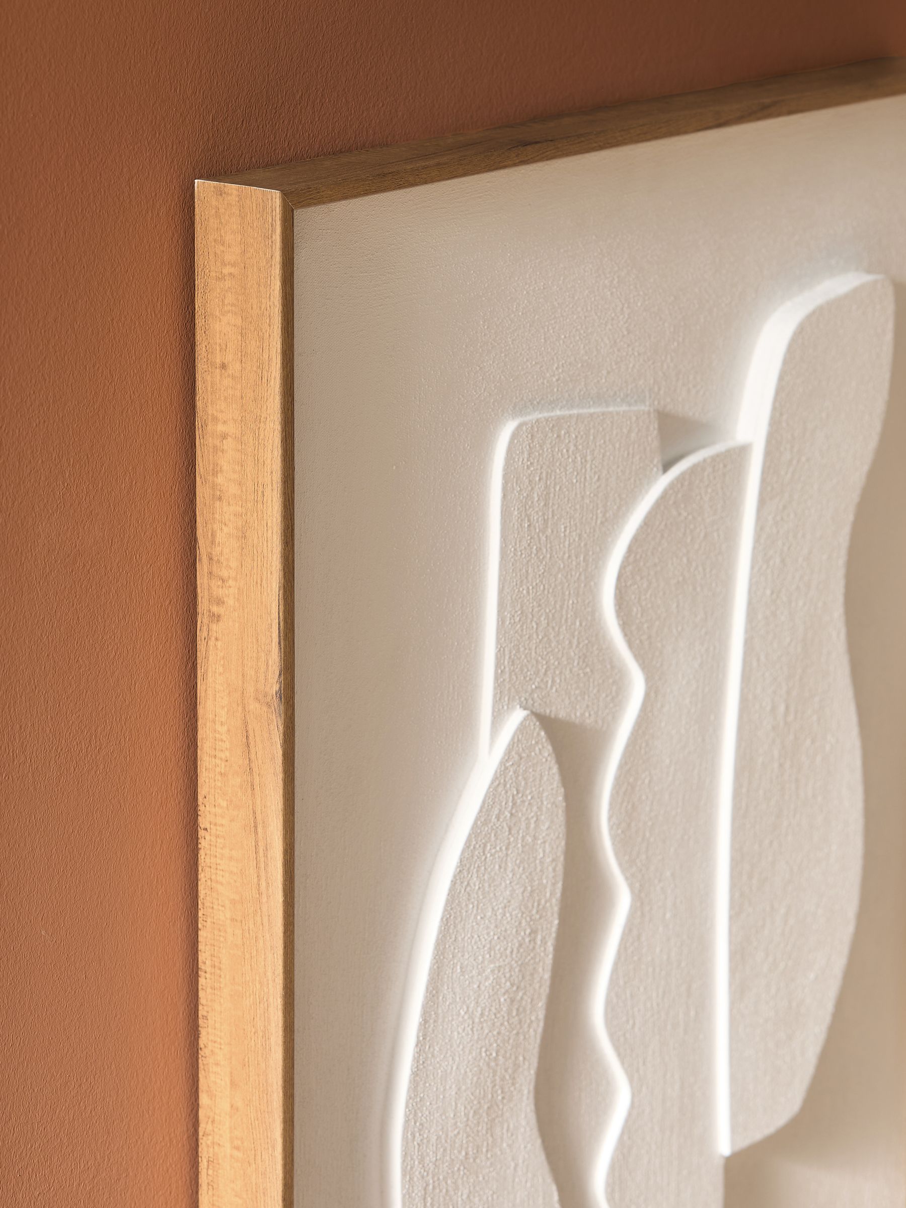Dixie Sculptural Wall Art in White