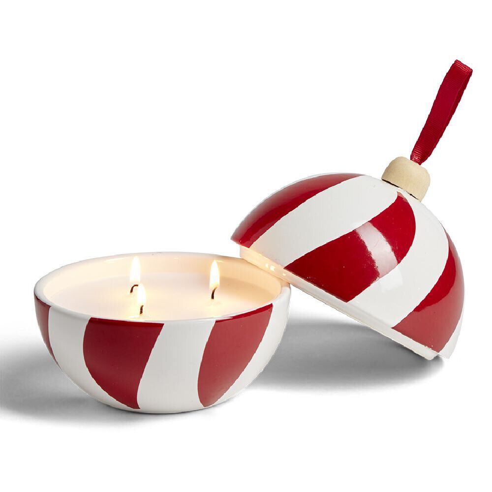 Bougie bonbonnière de No&euml;l senteur fruits rouges