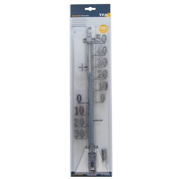 Außen-Thermometer, Breite: 10 cm, Metall