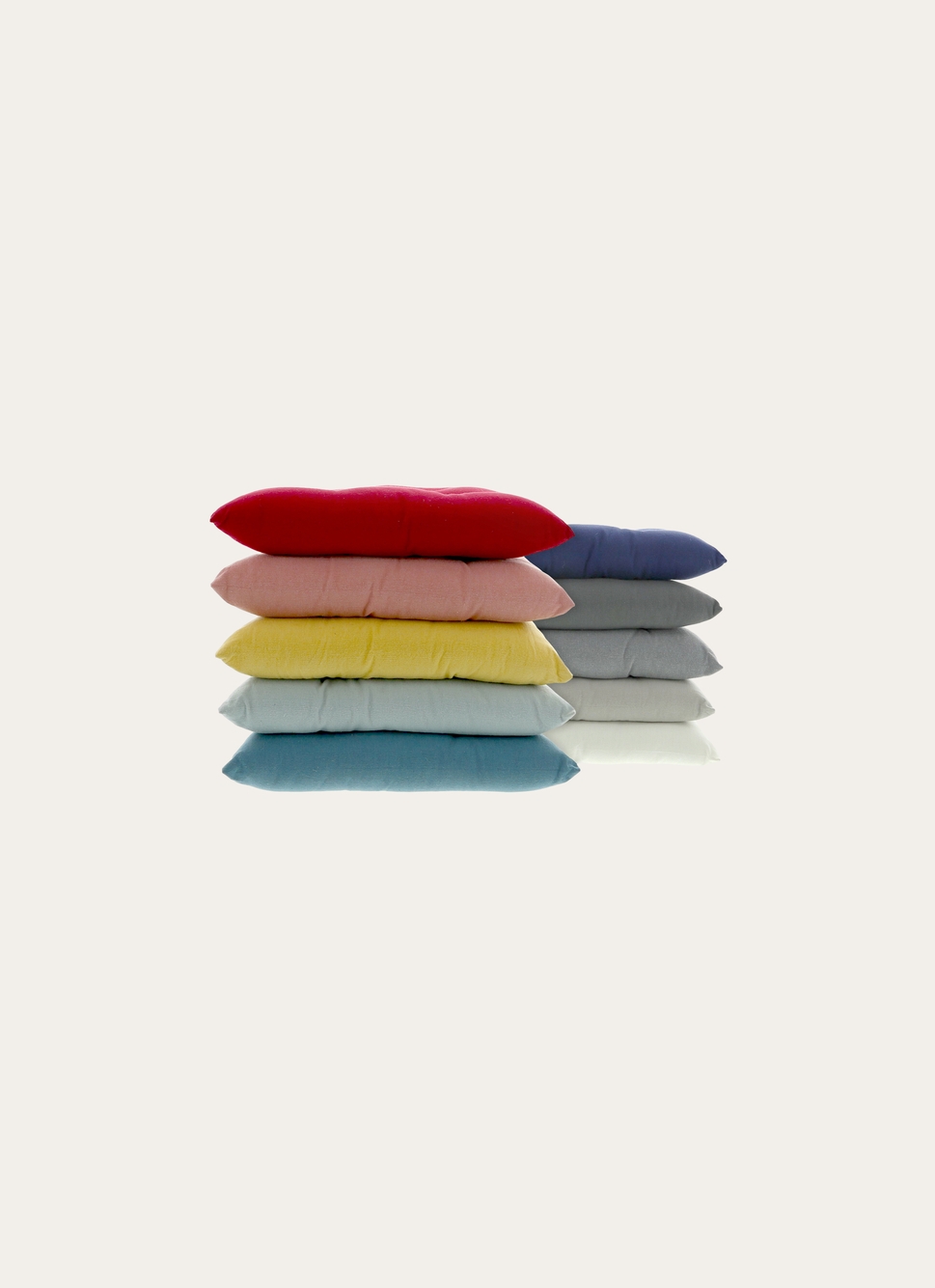 GALETTE DE CHAISE UNIE EN COTON ROUGE CERISE