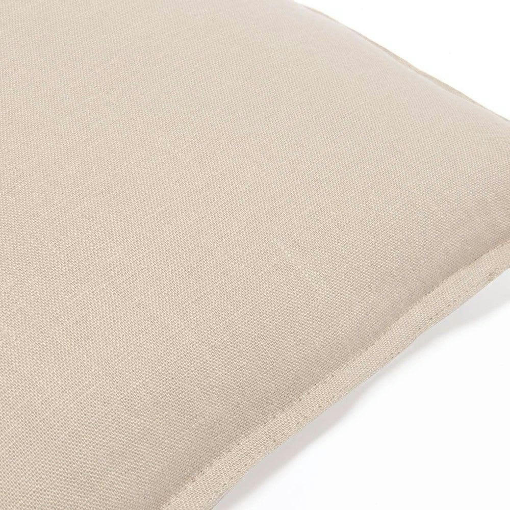 - Coussin en lin lavé beige  60x60