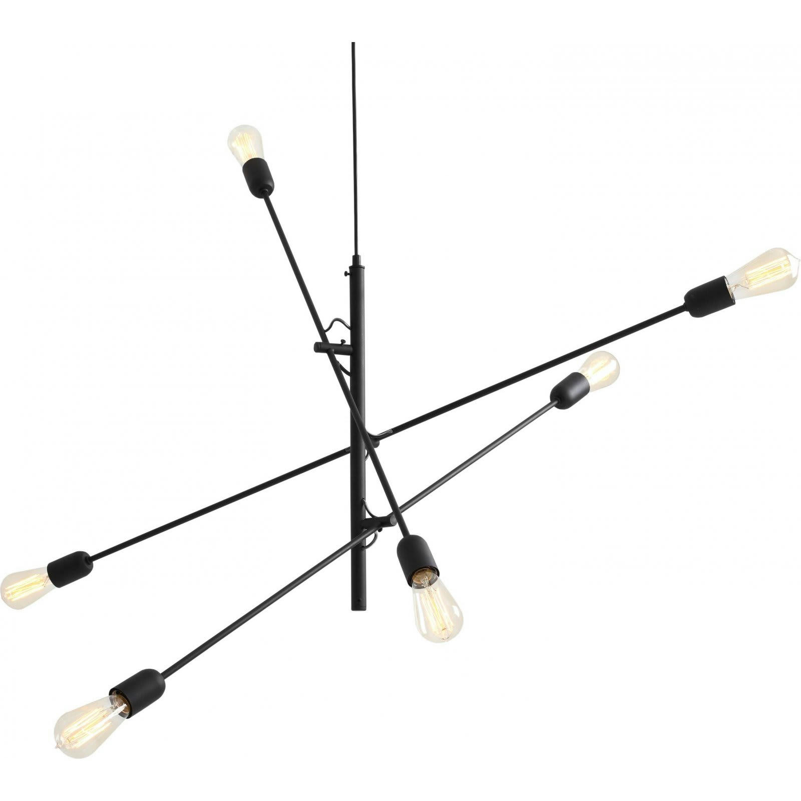 TWIGO - Suspension Acier Noir 250x100x50 cm
