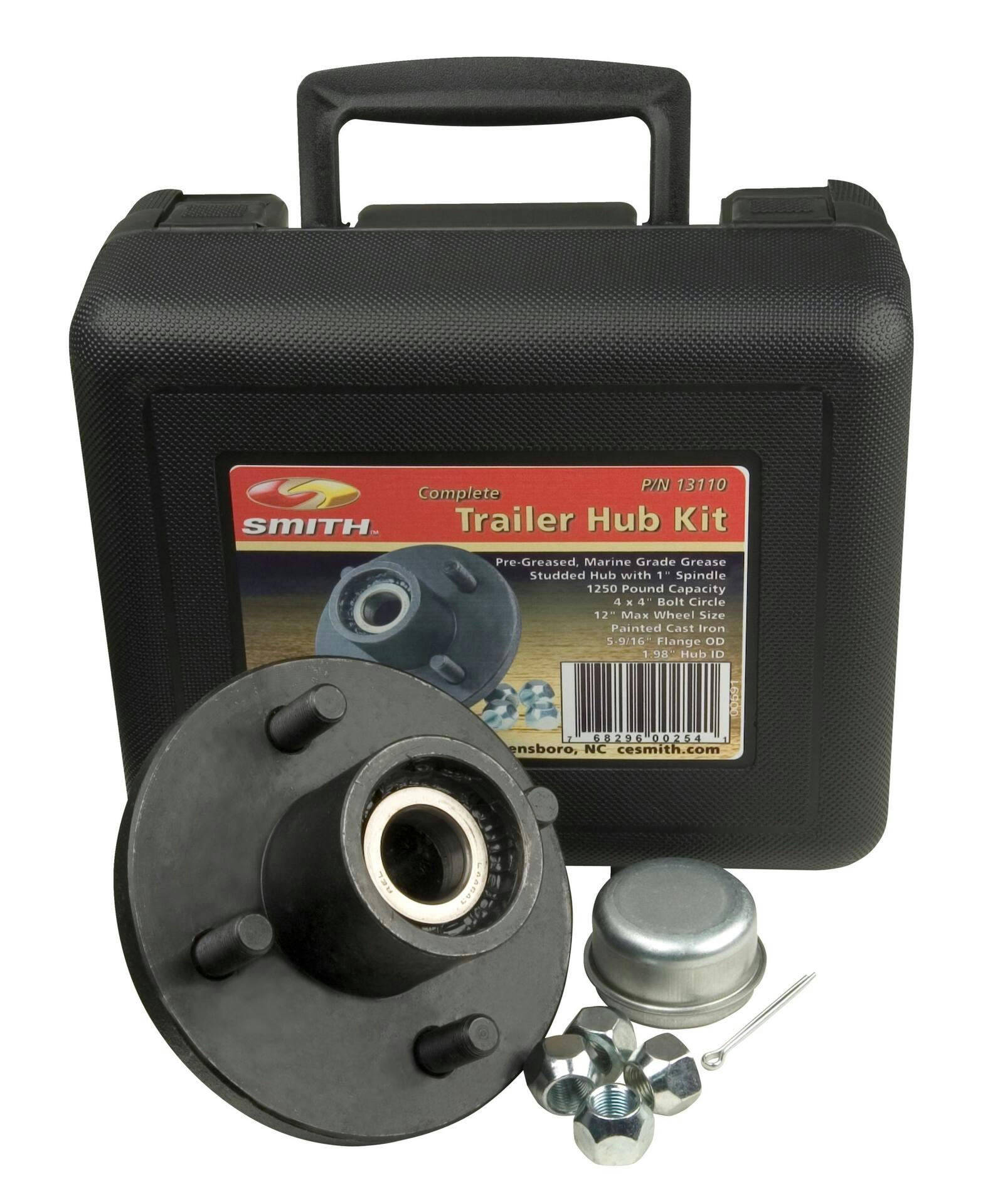 C.E. Smith Trailer Hub Assembly Kit, Straight, 4 x 4-in