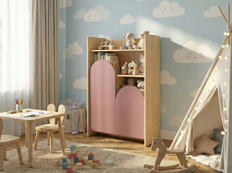 Regał na książki dziecięcy z półkami 83 cm LOLLIE