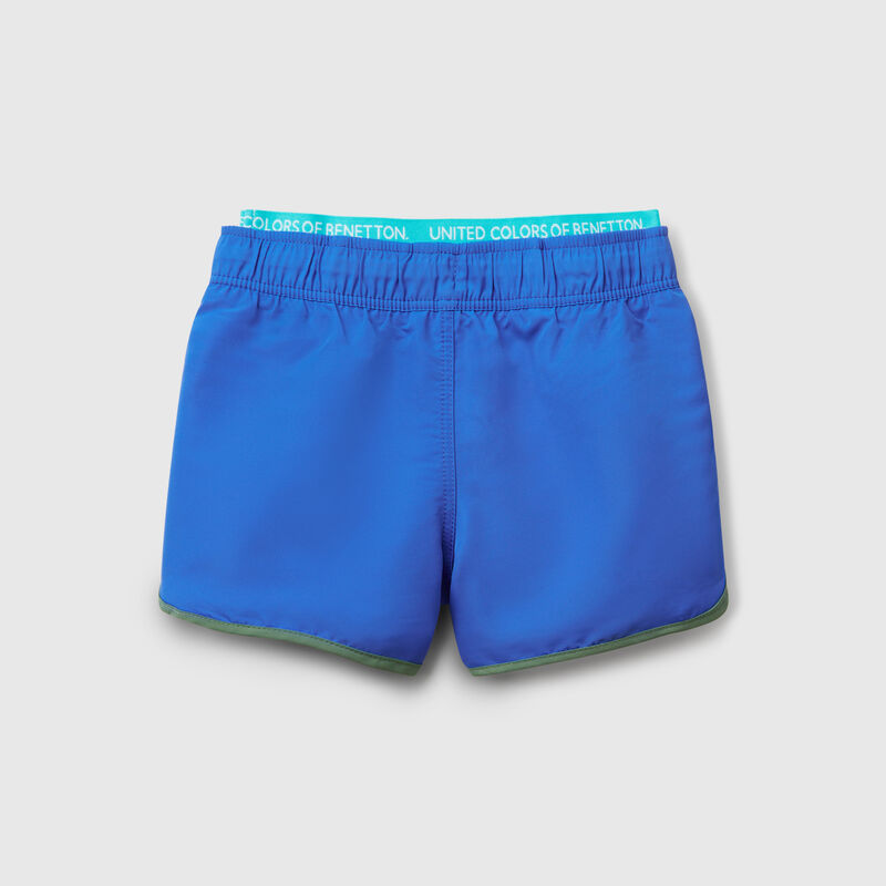 Swim trunks with drawstring