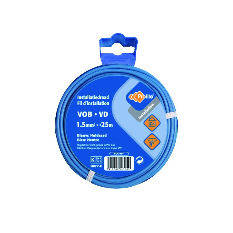 Câble VOB 1.5 mm² bleu 25 m PROFILE