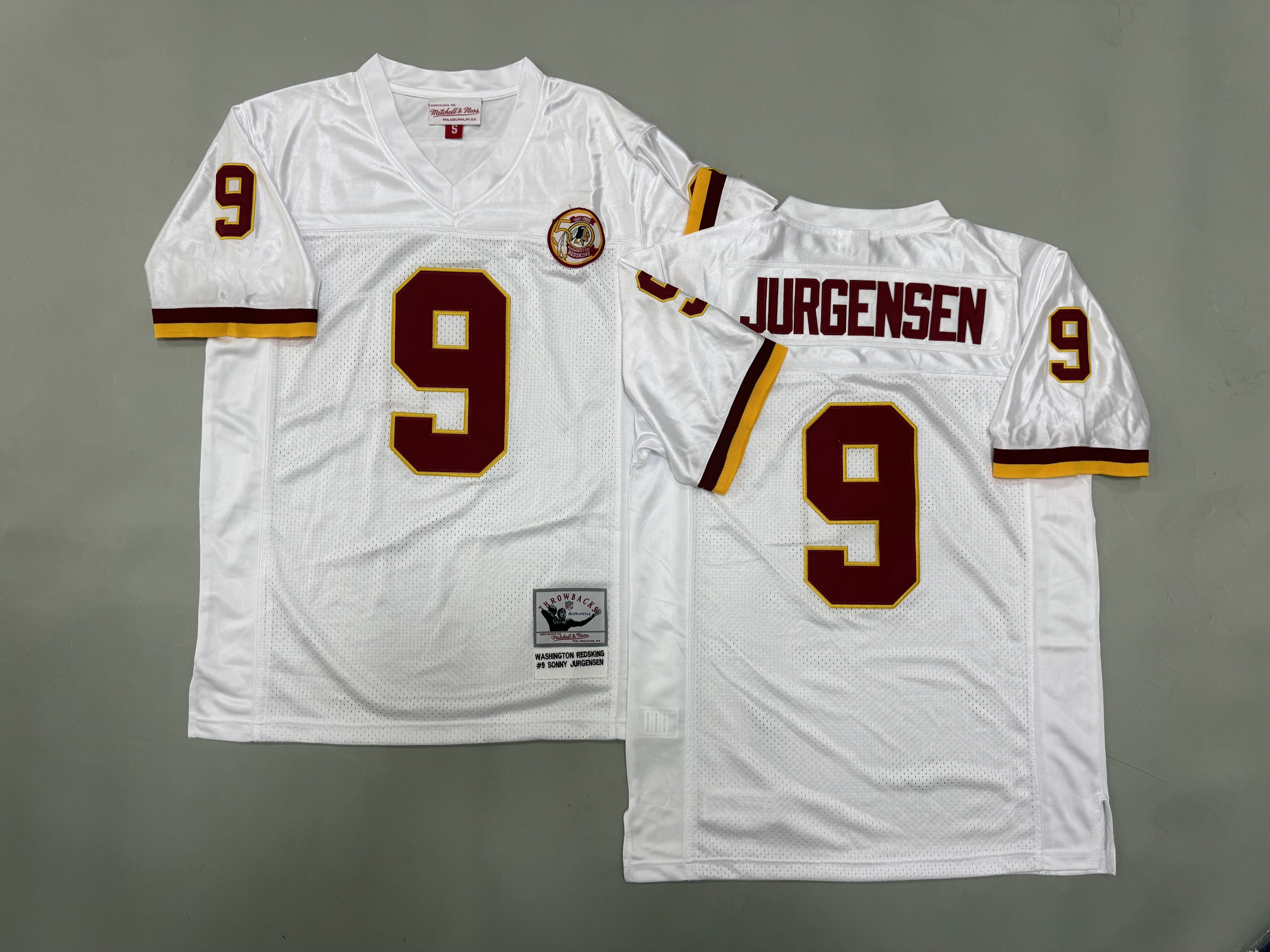 Sonny Jurgensen Washington Redskins Authentic Throwback Retired Player Jersey