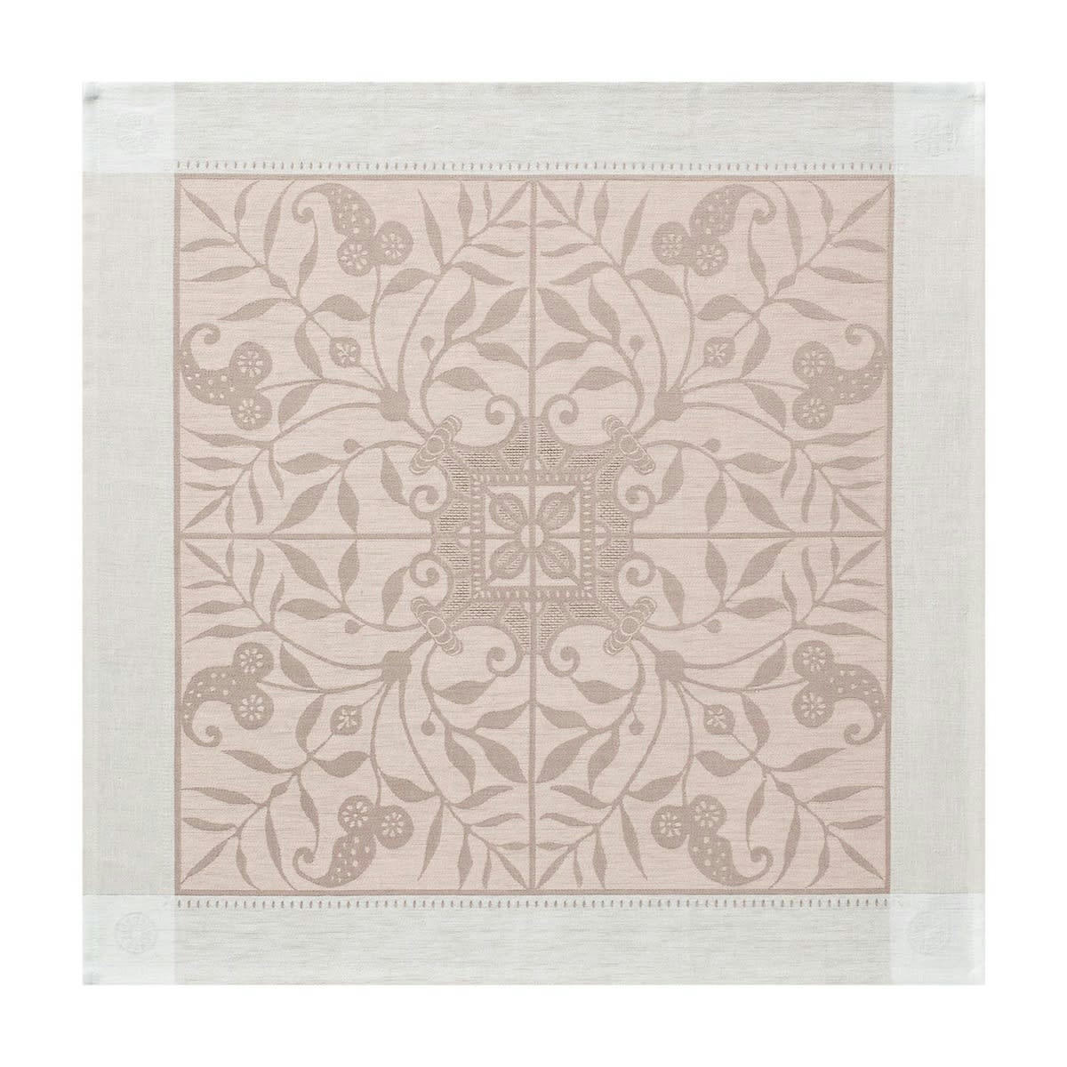 VENEZIA - Serviette en lin beige cendré 58 x 58