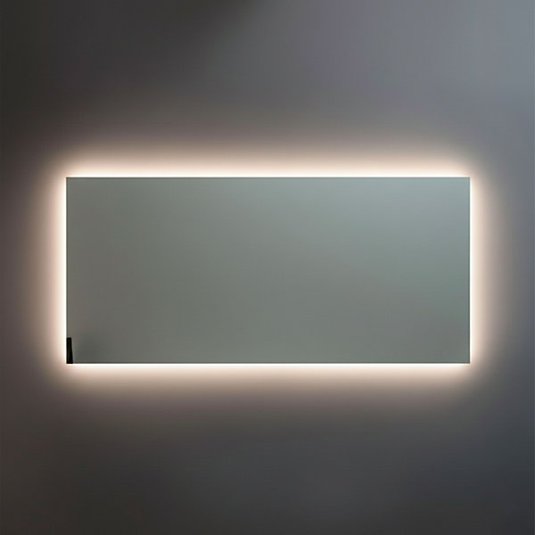 Miroir à bord poli 120x60 cm avec rétroéclairage périmétrique
