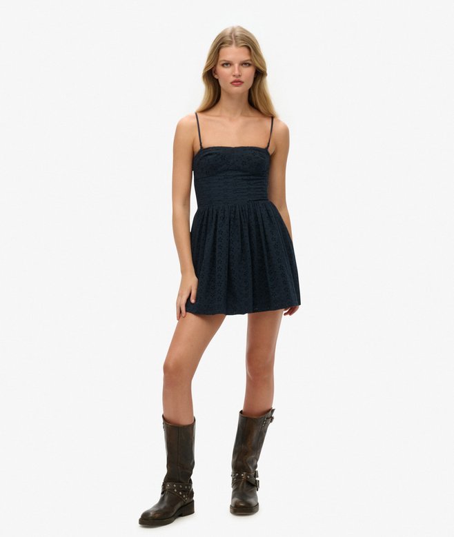 Broderie Cami Mini Dress
