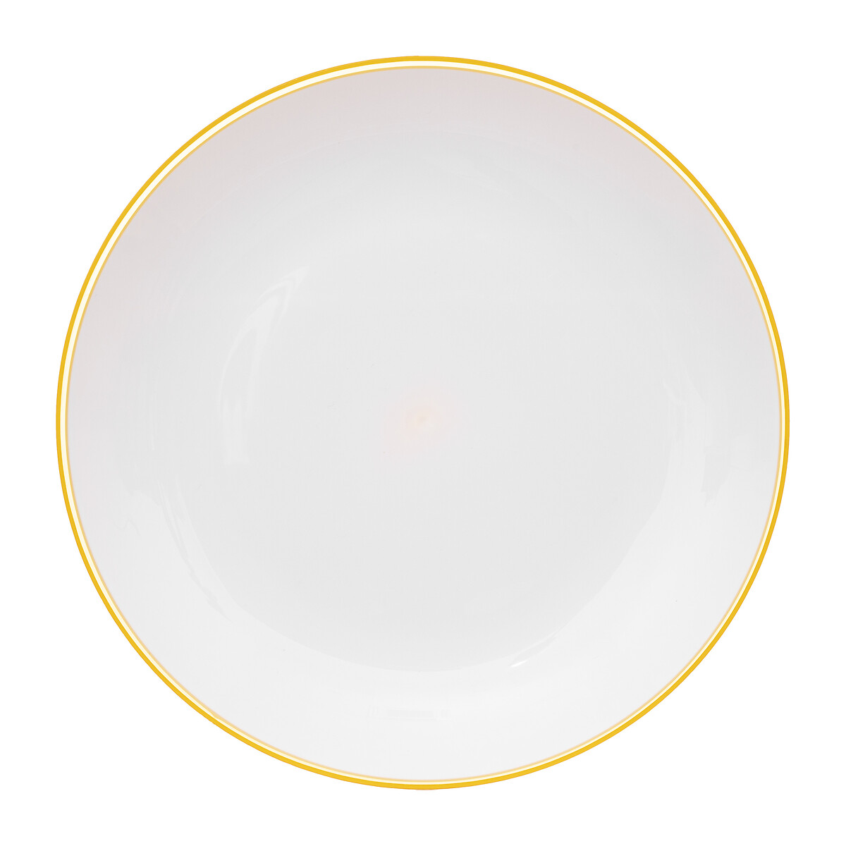 Prato raso SQUARE mostarda 25cm