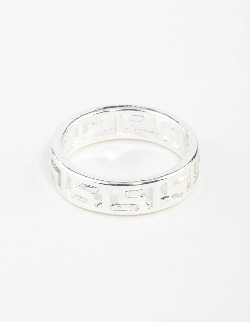 Silver Geometric Ring