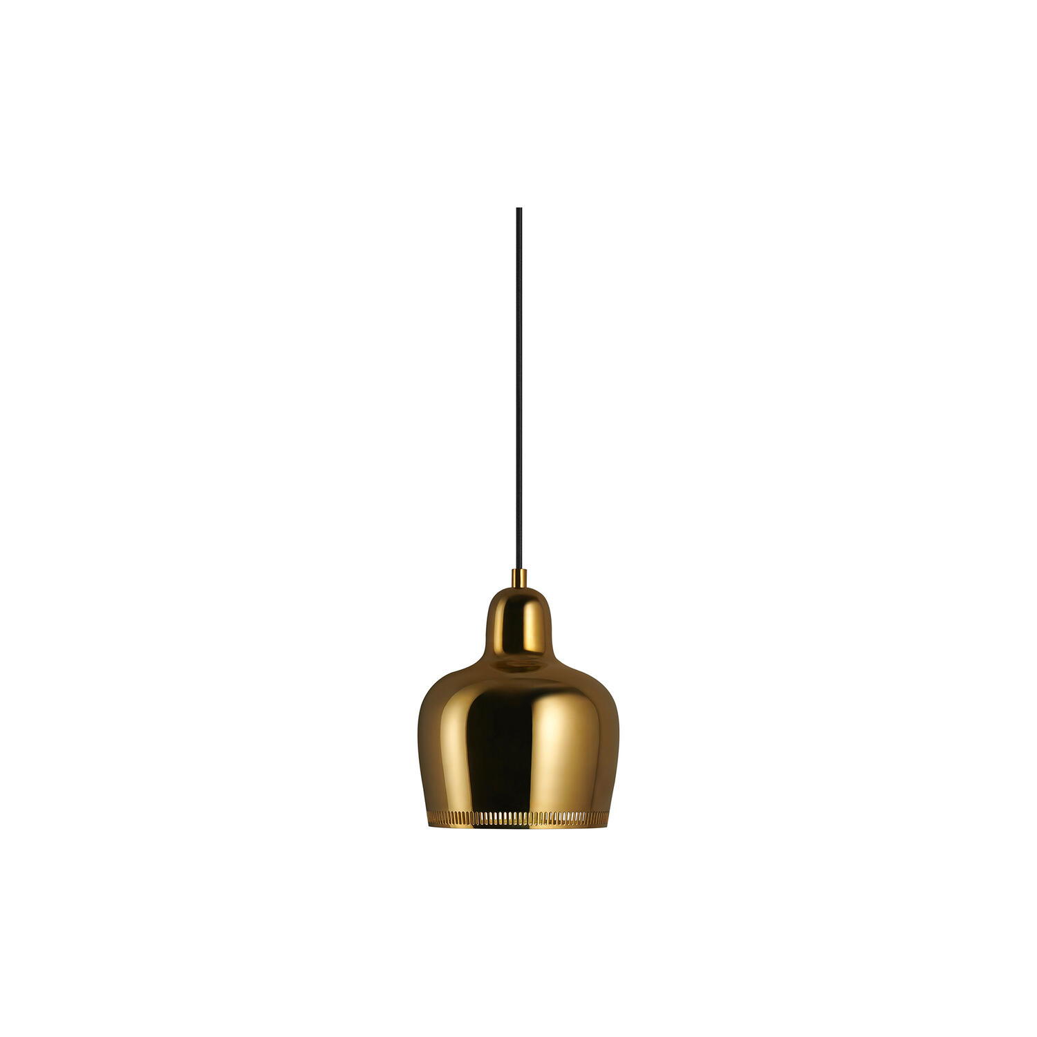 Pendant Light A330S &ldquo;Golden Bell&ldquo;, unvarnished brass