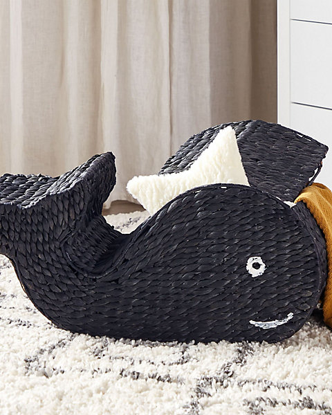 Panier enfants Baleine ORANIA Osier Noir