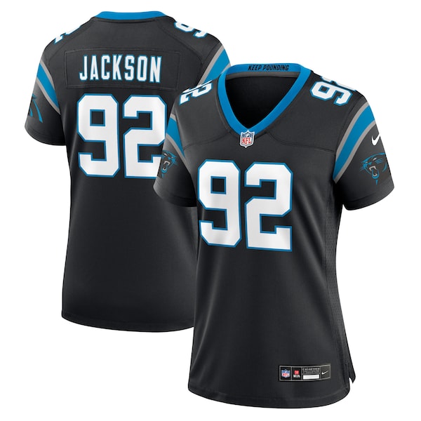Cam Jackson Carolina Panthers Nike Women's Team Game Jersey -  Black