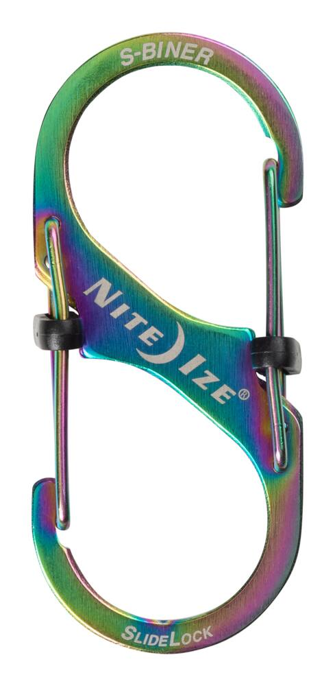 Nite Ize S-Biner SlideLock #3 Stainless Steel Wiregate S-Carabiner Clip, Holds Up To 25-lbs