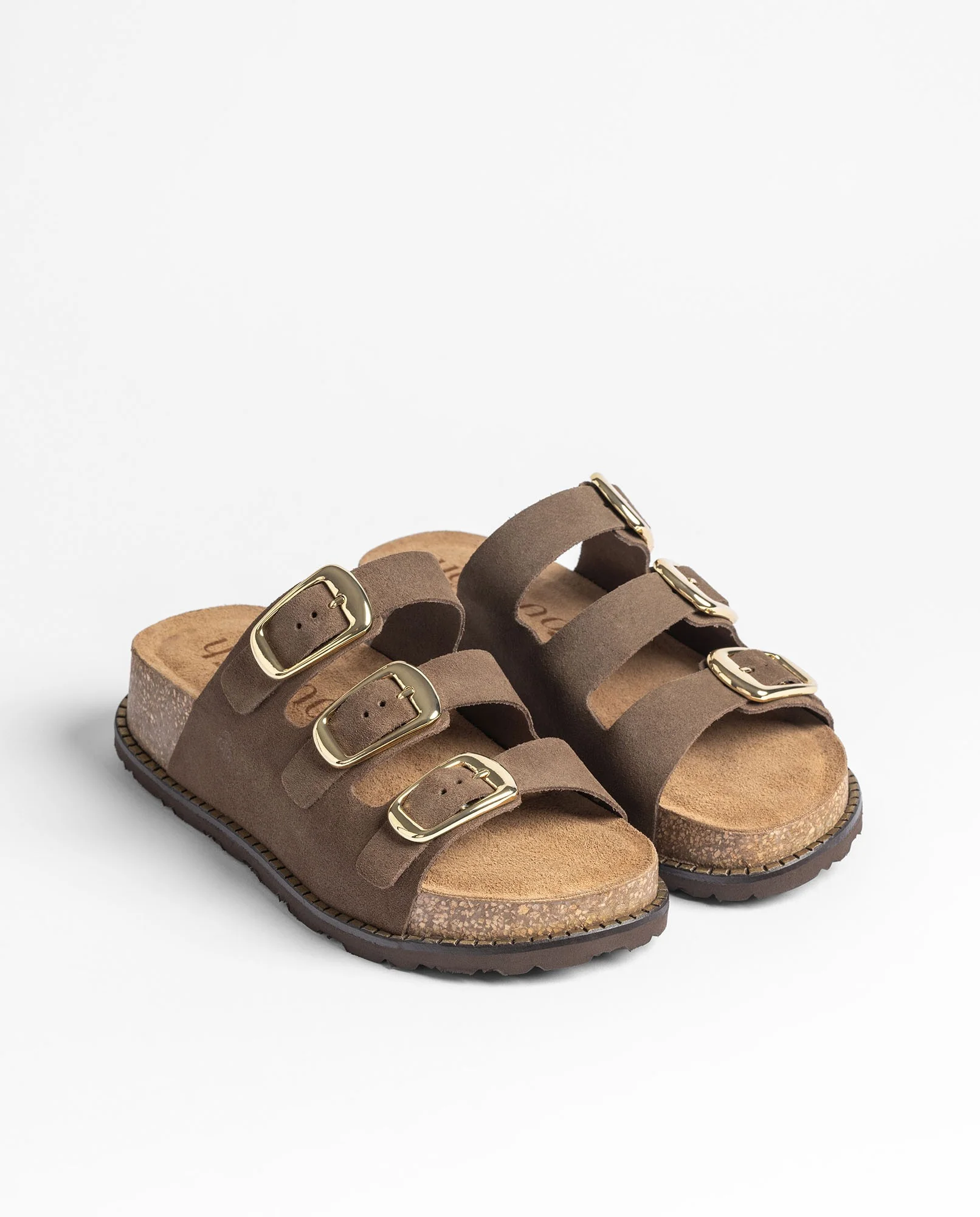 Sandalia plataforma ALI-260 marrón oscuro