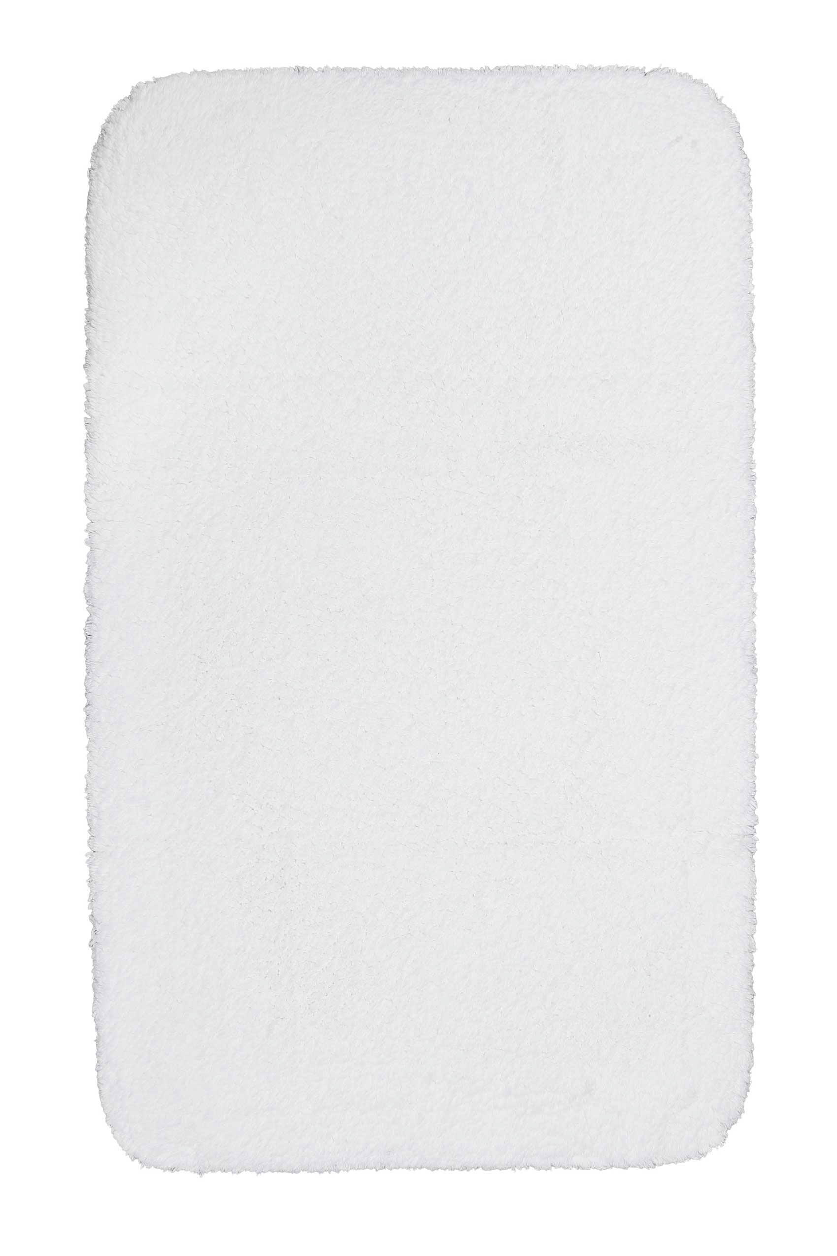 OLE - Tapis de bain doux blanc coton 80x150