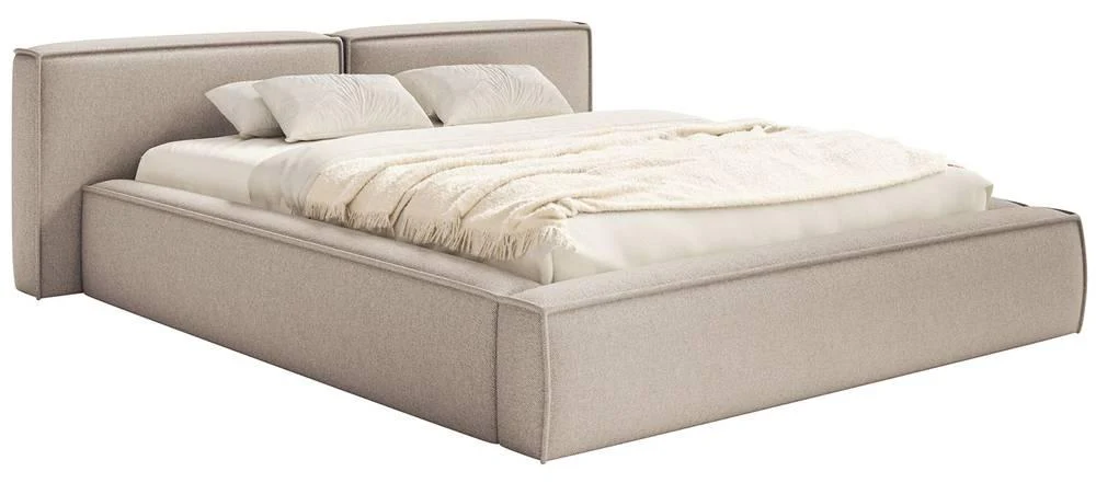 Bedframe Remera laag chenille 140 x 200 cm